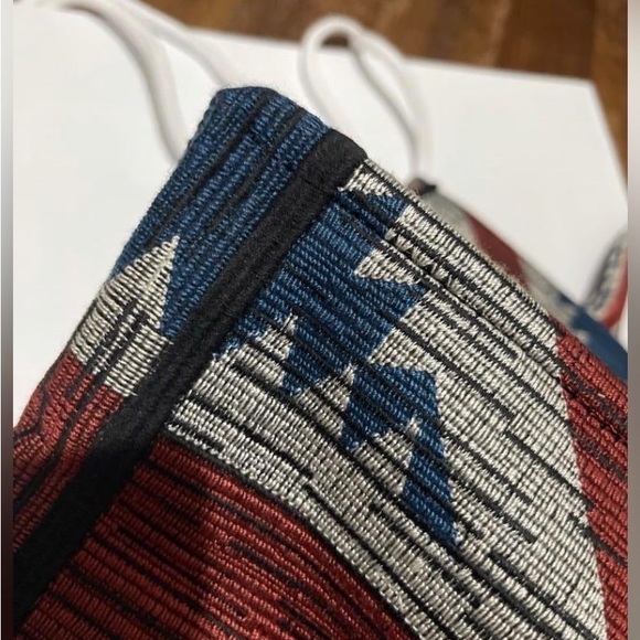 Dior Multicolor Embroidered Canvas Union Jack Flag Book Tote - Picture 7 of 12